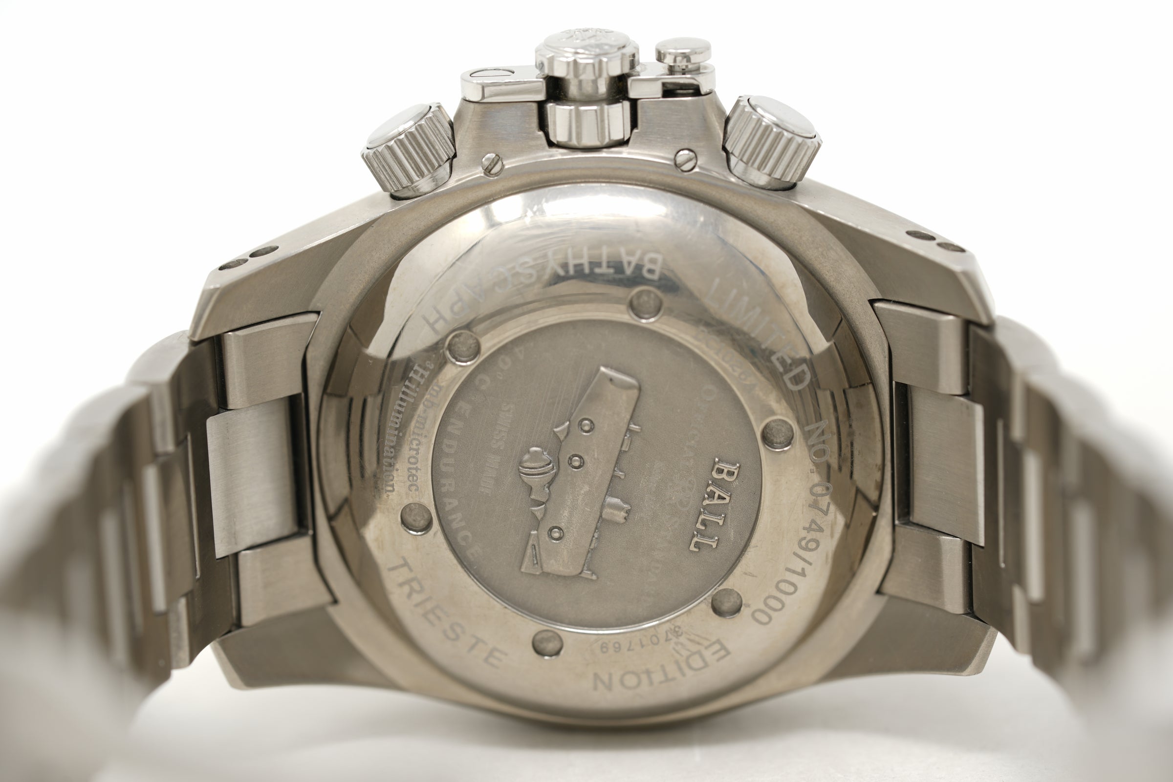 Pre-Owned Ball Engineer Hydrocarbon Bathyscaph Trieste Chronograph DC1026A-SJ-WH