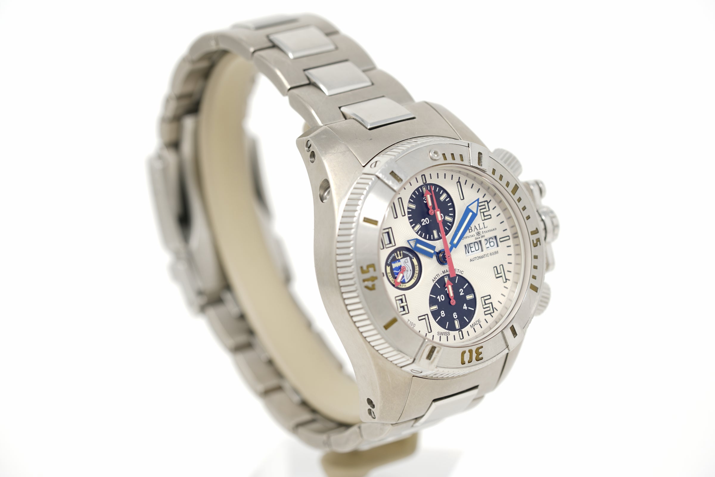 Pre-Owned Ball Engineer Hydrocarbon Bathyscaph Trieste Chronograph DC1026A-SJ-WH