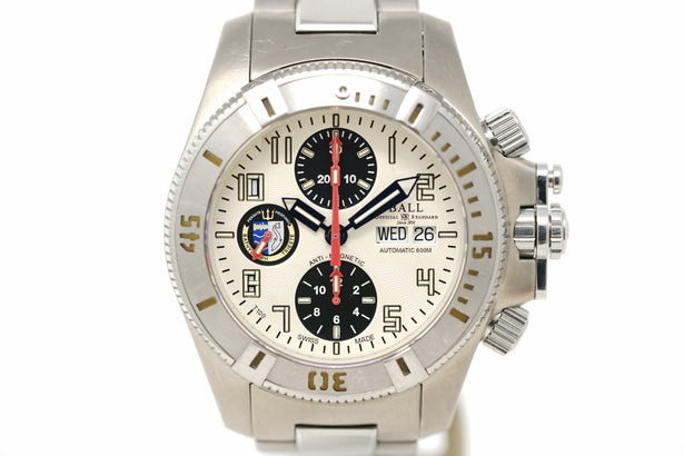 Pre-Owned Ball Engineer Hydrocarbon Bathyscaph Trieste Chronograph DC1026A-SJ-WH