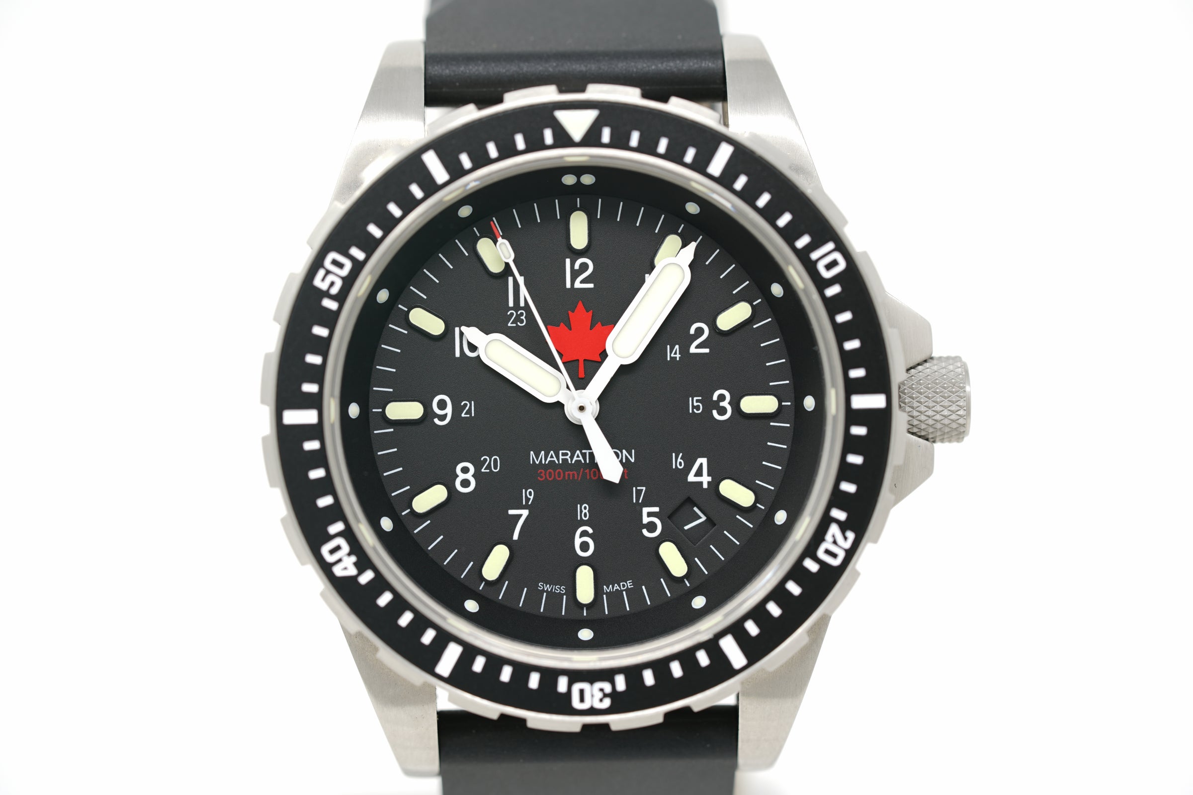 Pre-Owned Marathon 46 JSAR Red Maple Diver's Quartz WW194018SS-0430