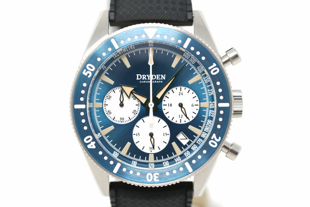 Pre-Owned Dryden Chrono Diver Series 1 Blue Vintage