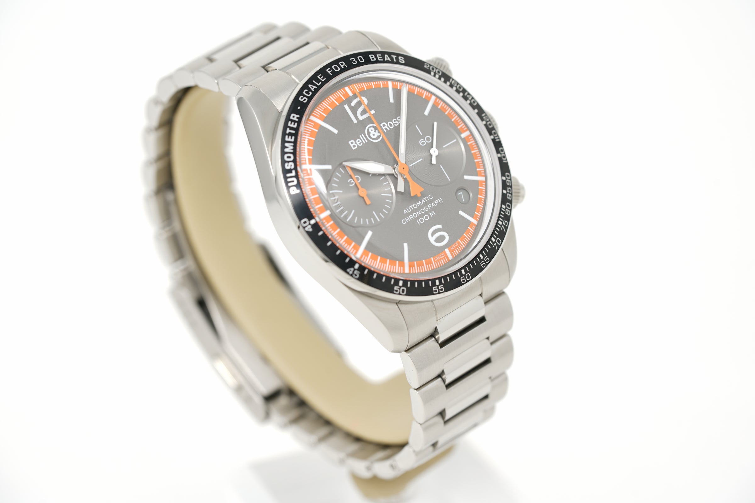 Pre-Owned Bell & Ross BR V2-94 Steel Heritage BRV294-HER-ST/SRB