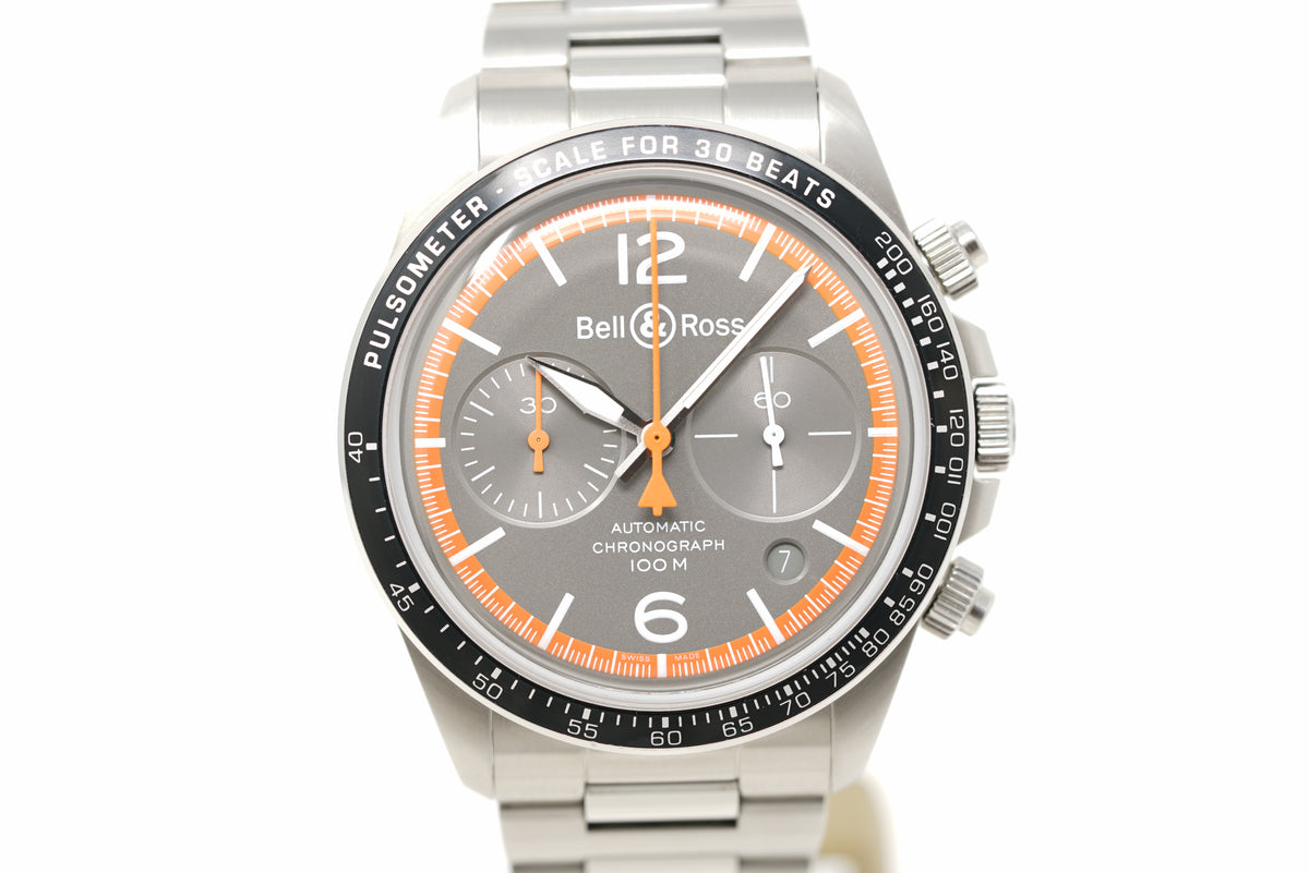 Pre-Owned Bell & Ross BR V2-94 Steel Heritage BRV294-HER-ST/SRB