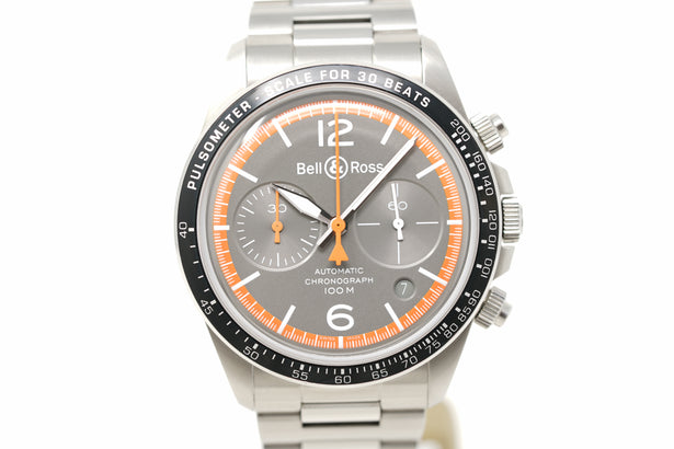 Pre-Owned Bell & Ross BR V2-94 Steel Heritage BRV294-HER-ST/SRB