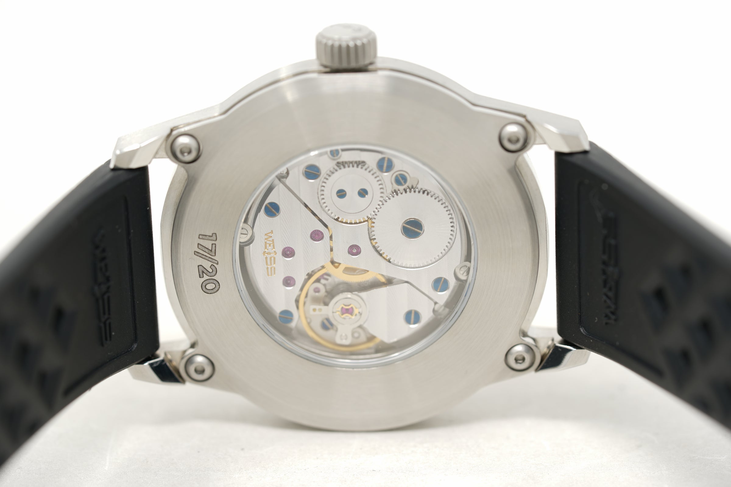 Pre-Owned Weiss Standard Issue Field Watch Tangerine dial