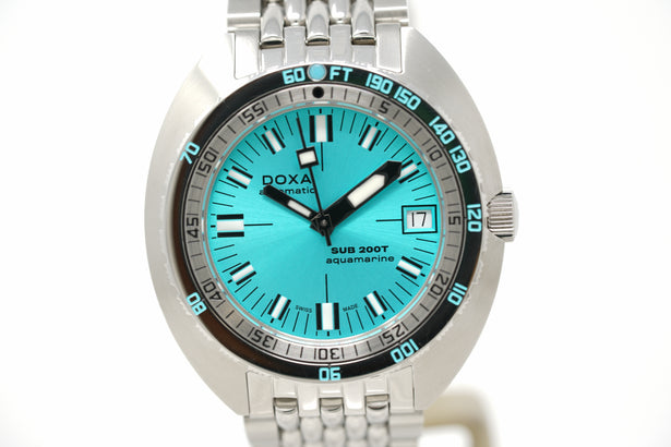 Pre-Owned Doxa SUB 200T Aquamarine Sunray 804.10.241S.10