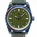 Pre-Owned Wicked Watch Co. Basilea Timascus Green Ba-Ti G