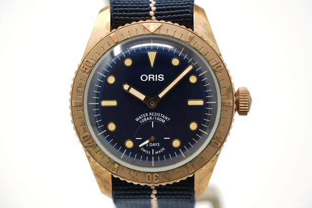 Pre-Owned Oris Carl Brashear Calibre 401 Limited 01 401 7764 3185-Set
