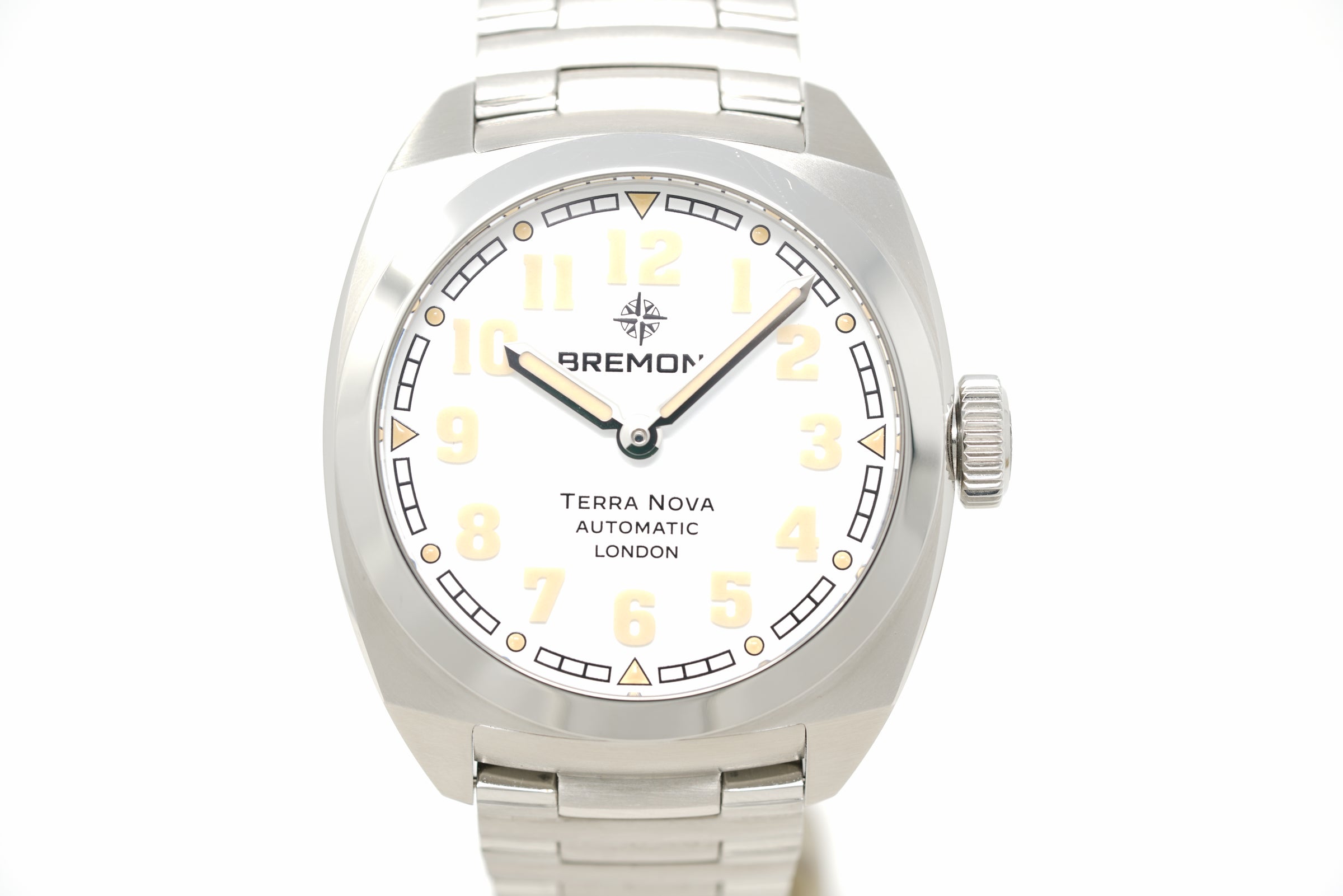 Pre-Owned Bremont Terra Nova 38 TN38-ND-SS-WH-B