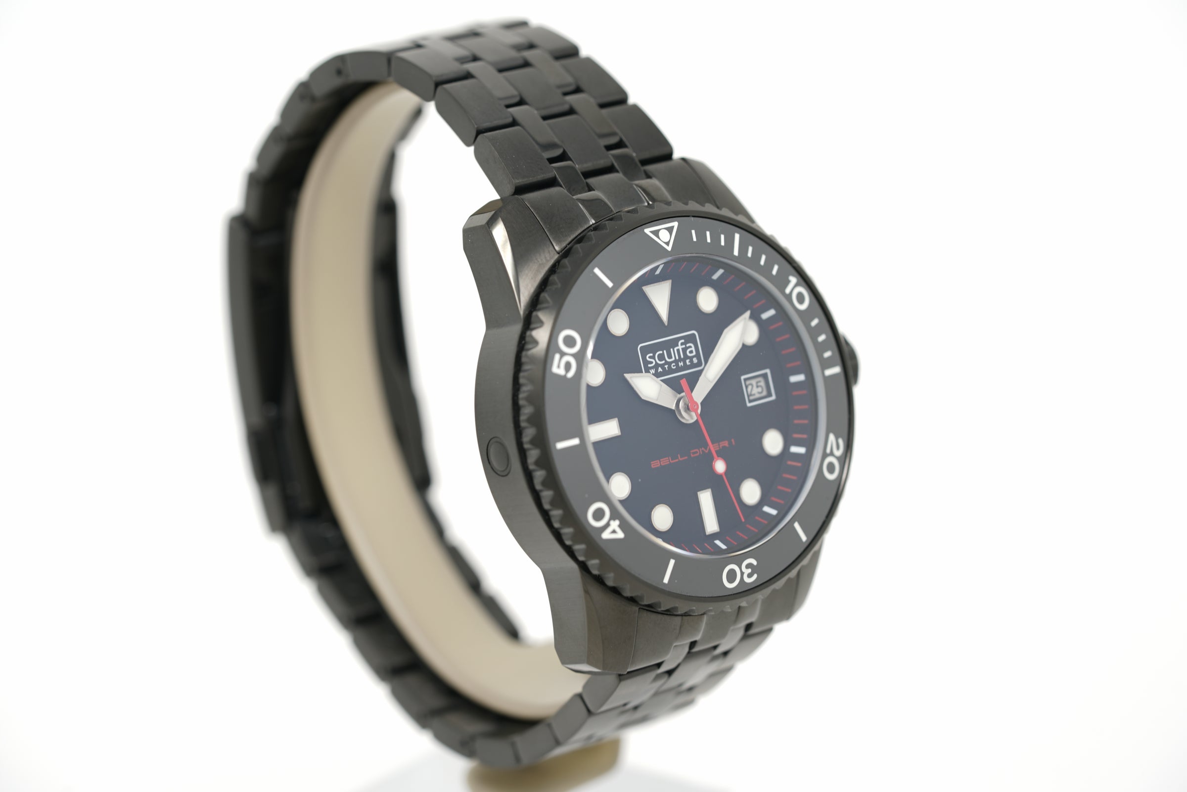Pre-Owned Scurfa Bell Diver 1 Black PVD Auto