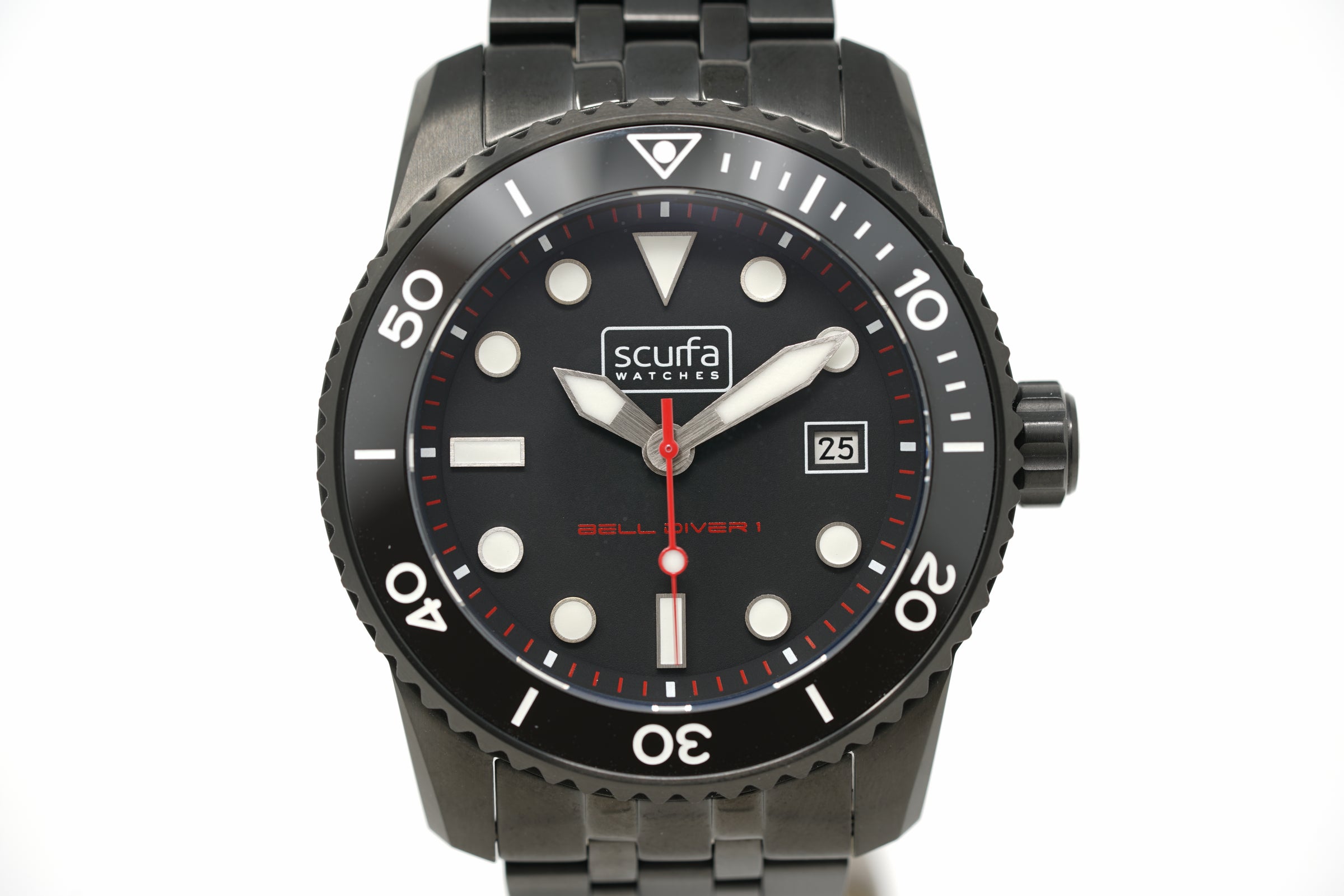 Pre-Owned Scurfa Bell Diver 1 Black PVD Auto