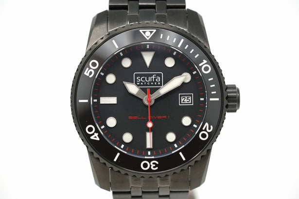 Pre-Owned Scurfa Bell Diver 1 Black PVD Auto