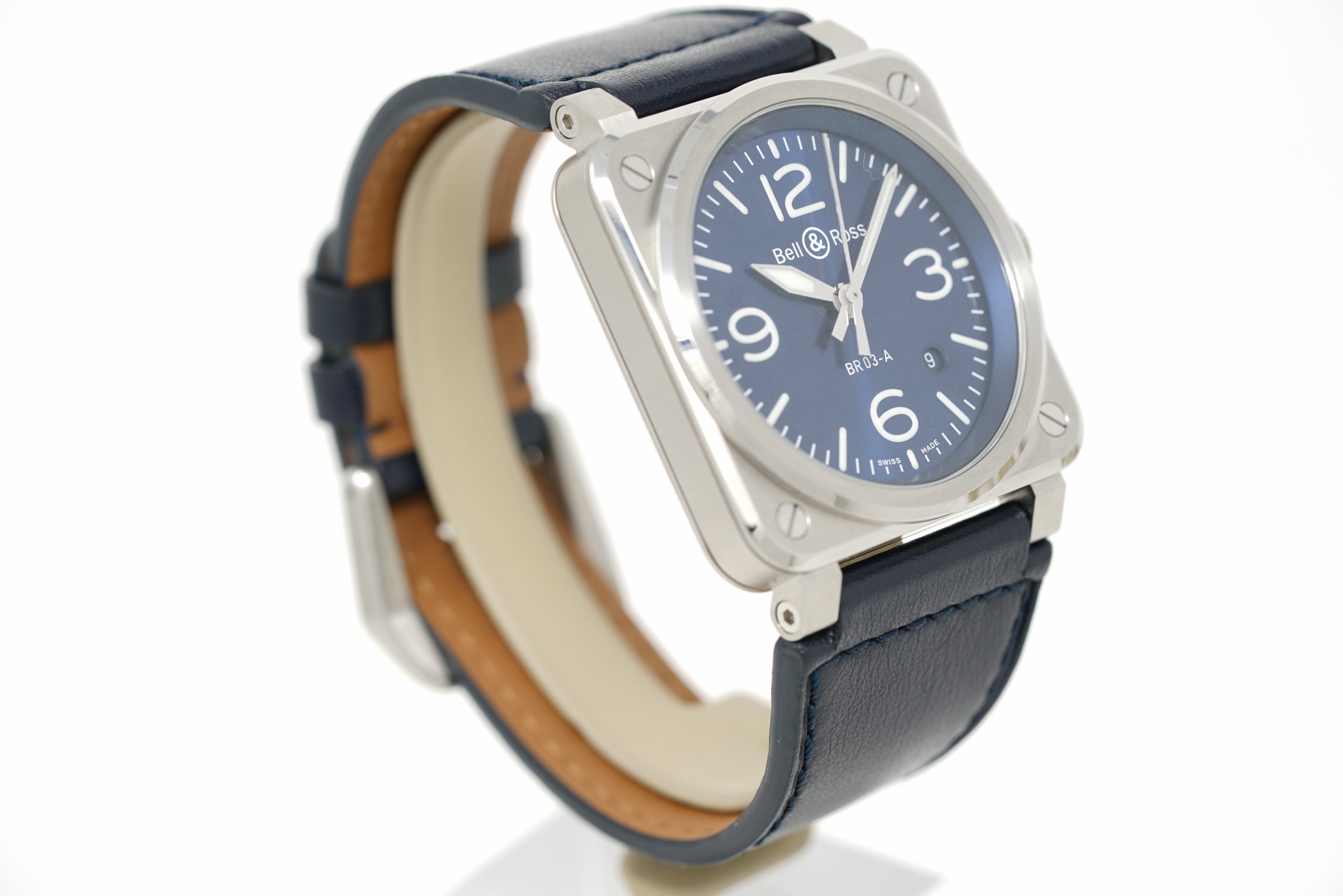 Pre-Owned Bell & Ross BR-03 Blue Steel BR03A-BLU-ST/SCA