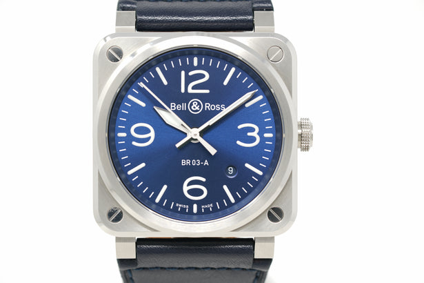 Pre-Owned Bell & Ross BR-03 Blue Steel BR03A-BLU-ST/SCA