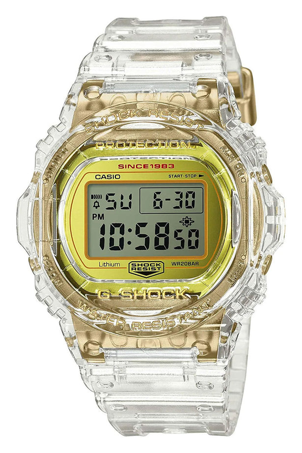 G-Shock 35th Anniversary Skeleton Glacier Gold DW-5735E-7