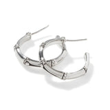 John Hardy Bamboo J Hoop Earrings