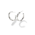 John Hardy Bamboo J Hoop Earrings