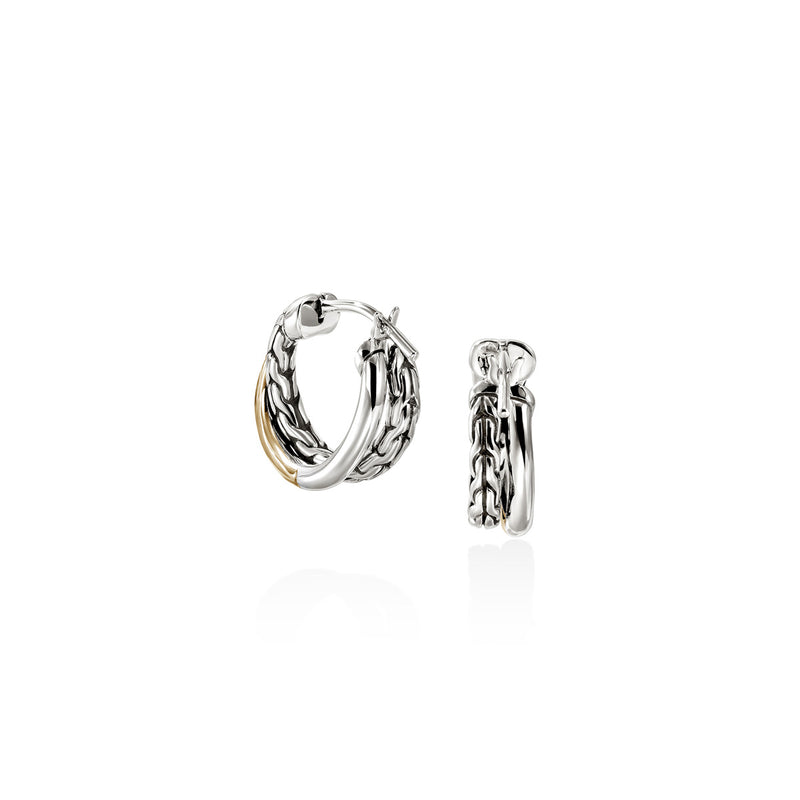 John Hardy JH Essensials Crossover Hoop Earrings