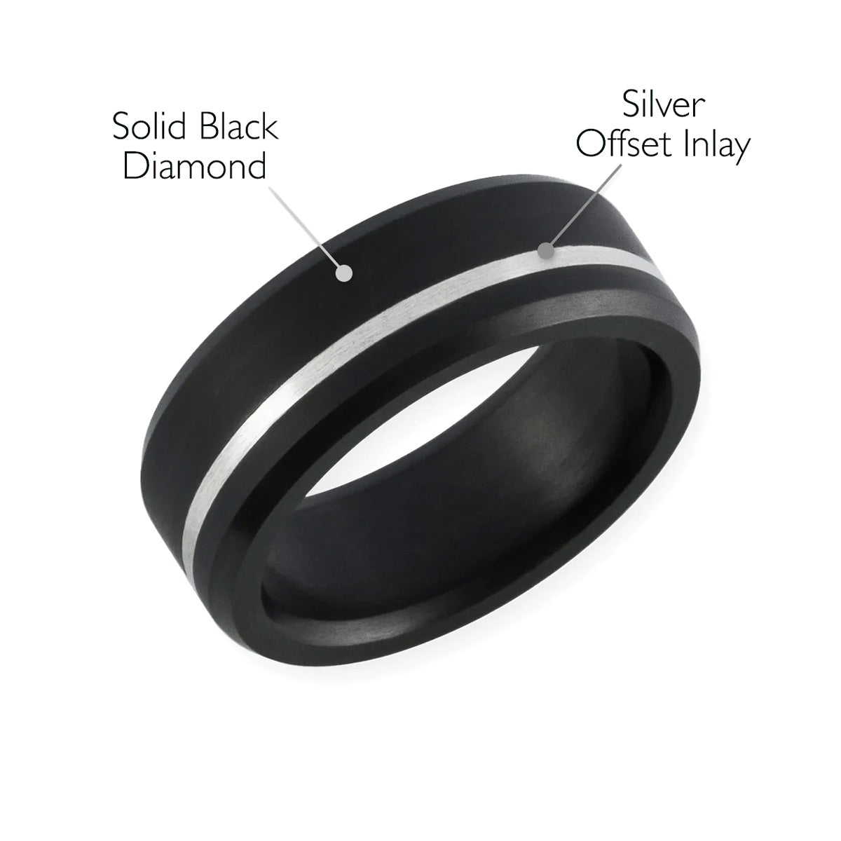 Elysium Black Diamond Ares Offset Inlay Silver