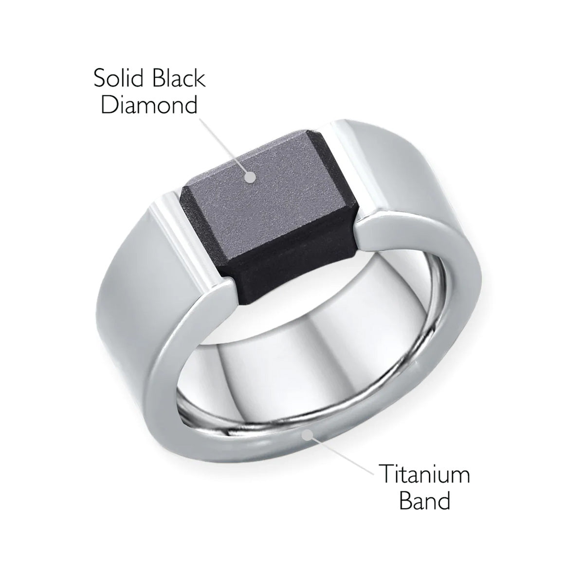 Elysium Black Diamond Ajax Men's Ring