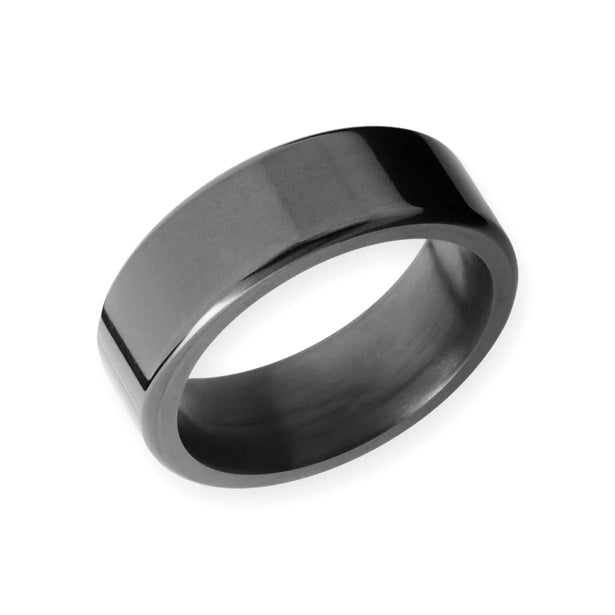 Elysium Black Diamond Kratos Ring With Rounded Edges