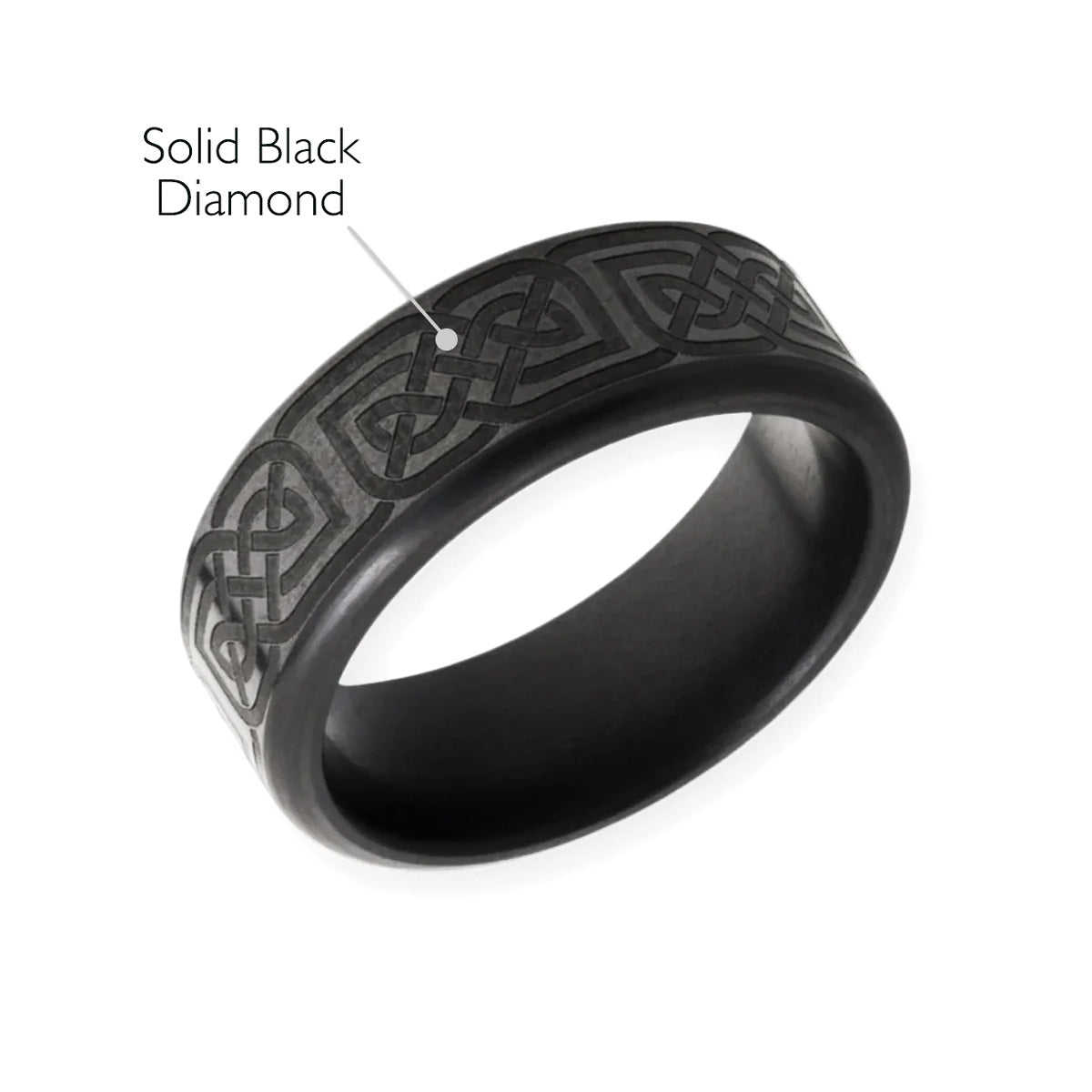 Elysium Black Diamond Kratos With Celtic Laser Engraved Pattern