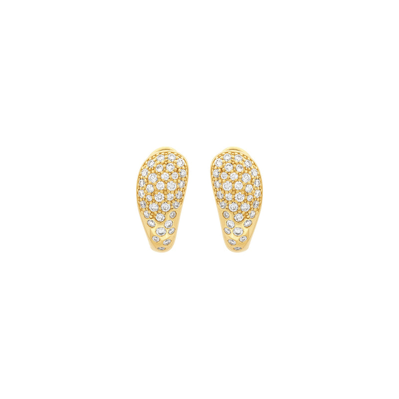 Topper Italia Gold Diamond Earrings