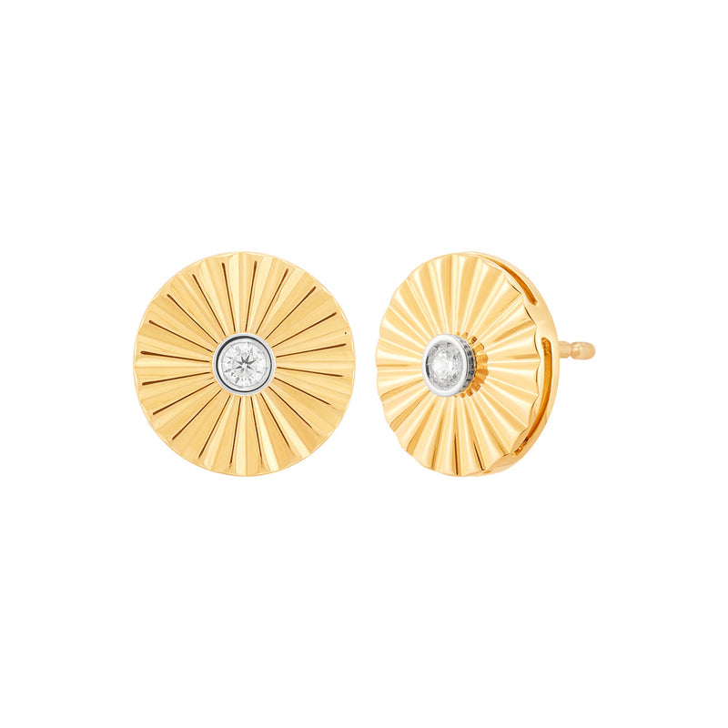 Topper Italia Gold Starburst Earrings