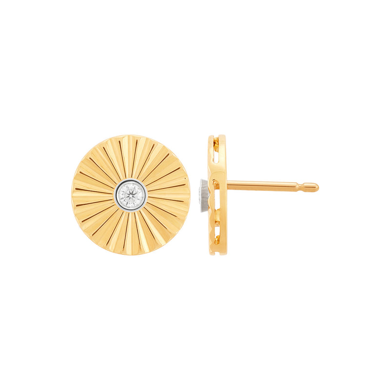 Topper Italia Gold Starburst Earrings