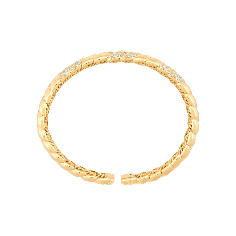 Topper Italia Gold Shrimp Design Bangle Bracelet