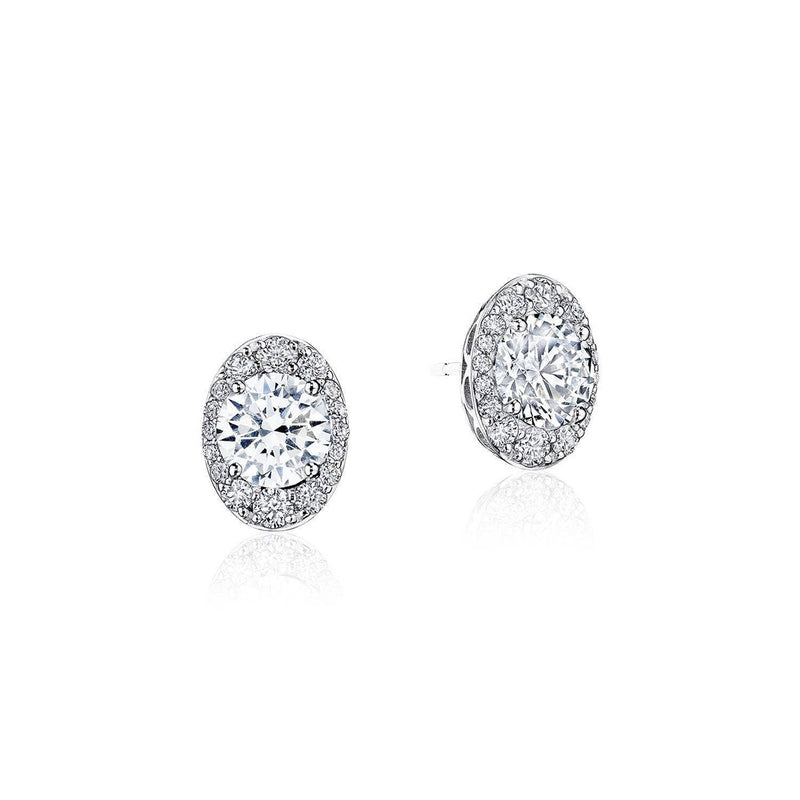 Tacori Oval Bloom Diamond Earrings