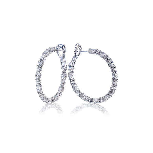 Tacori Diamond Hoop Earrings