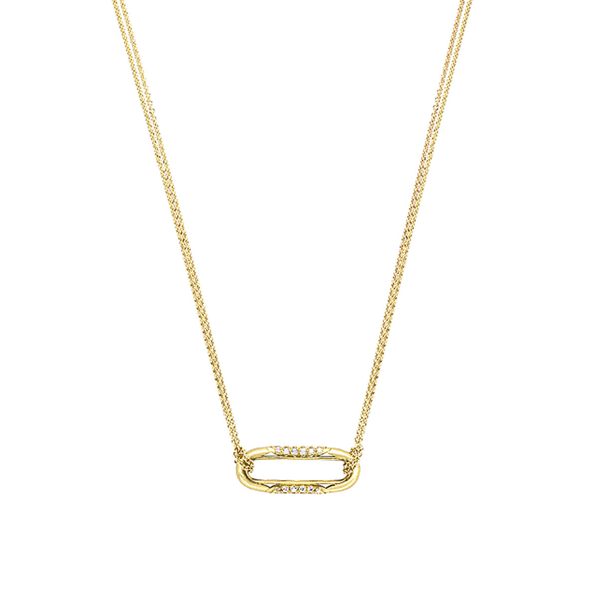 Tacori Crescent Eclipse Diamond Pendant Necklace