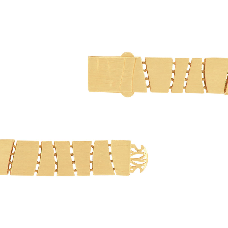 Topper Italia Gold Solid Geometric Bracelet