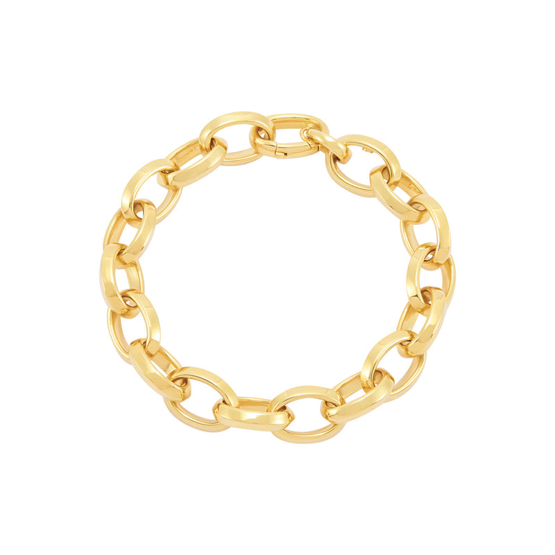 Topper Italia Gold Oval Link Bracelet