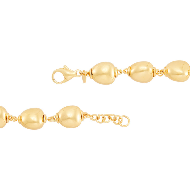 Topper Italia Gold Multi-Shaped Moveable Links Bracelet