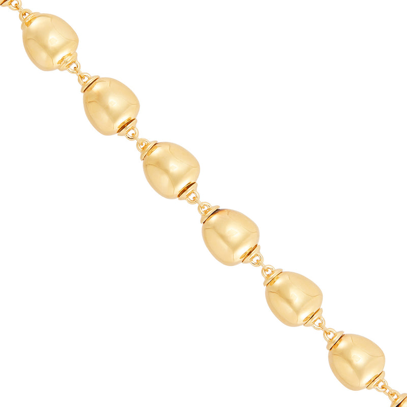 Topper Italia Gold Multi-Shaped Moveable Links Bracelet