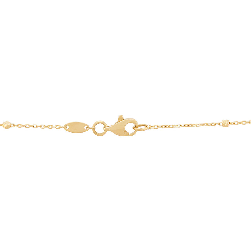 Topper Italia Gold Beaded Station Chain Necklace