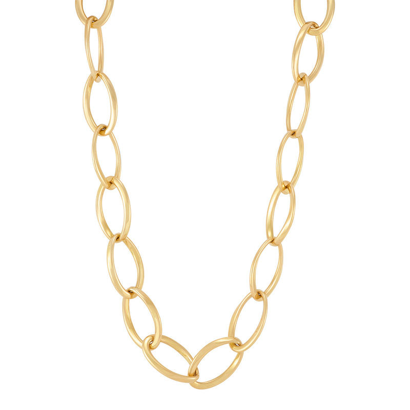 Topper Italia Gold Necklace With Oval Links