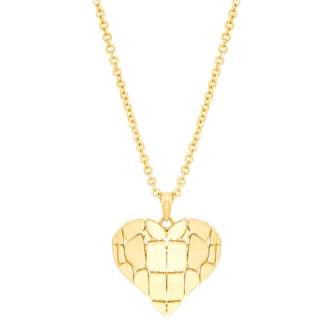 Topper Italia Gold Heart Pendant Necklace