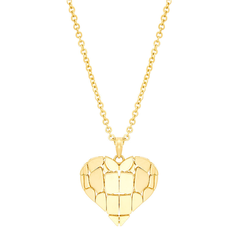 Topper Italia Gold Heart Pendant Necklace