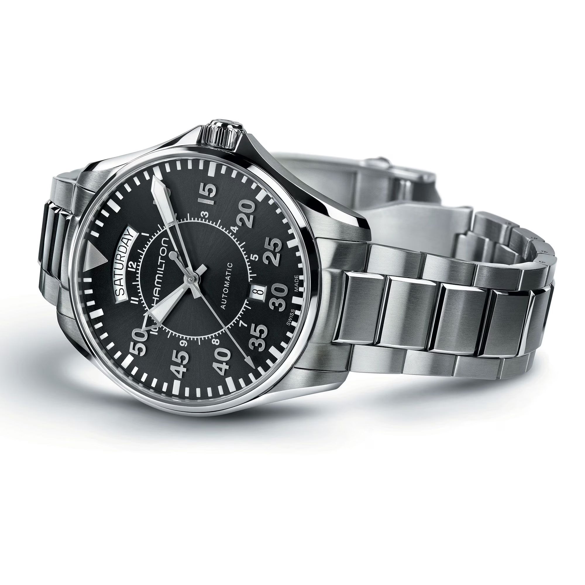 Hamilton Khaki Aviation Pilot Day Date Auto H64615135