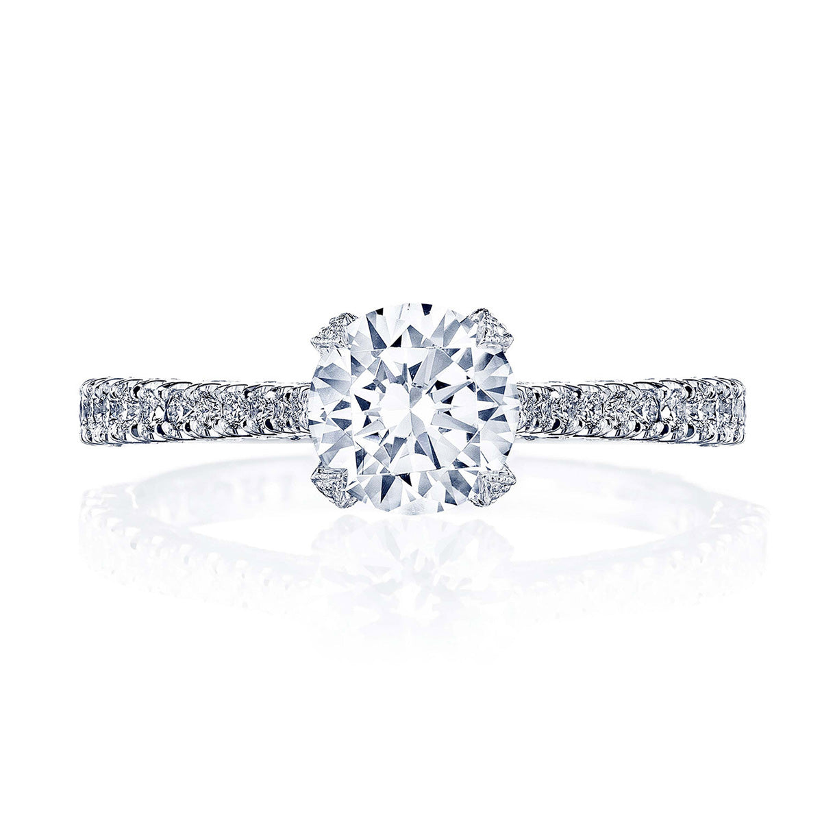 Tacori Petite Crescent Round Solitaire Engagement Ring