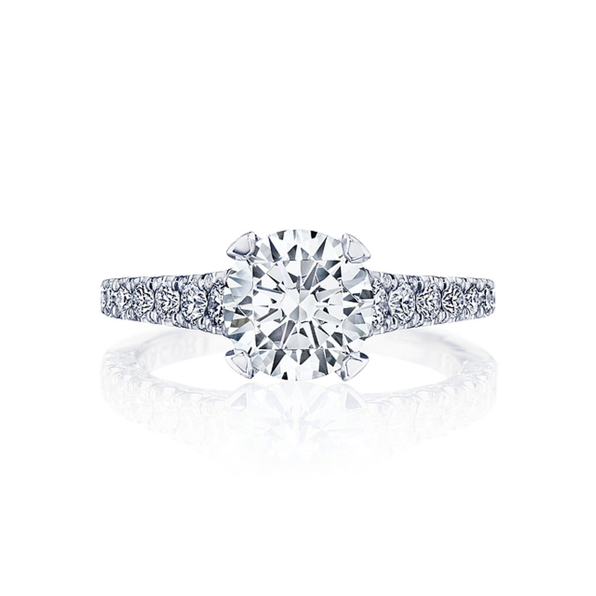 Tacori Petite Crescent Halfway Diamond Ring