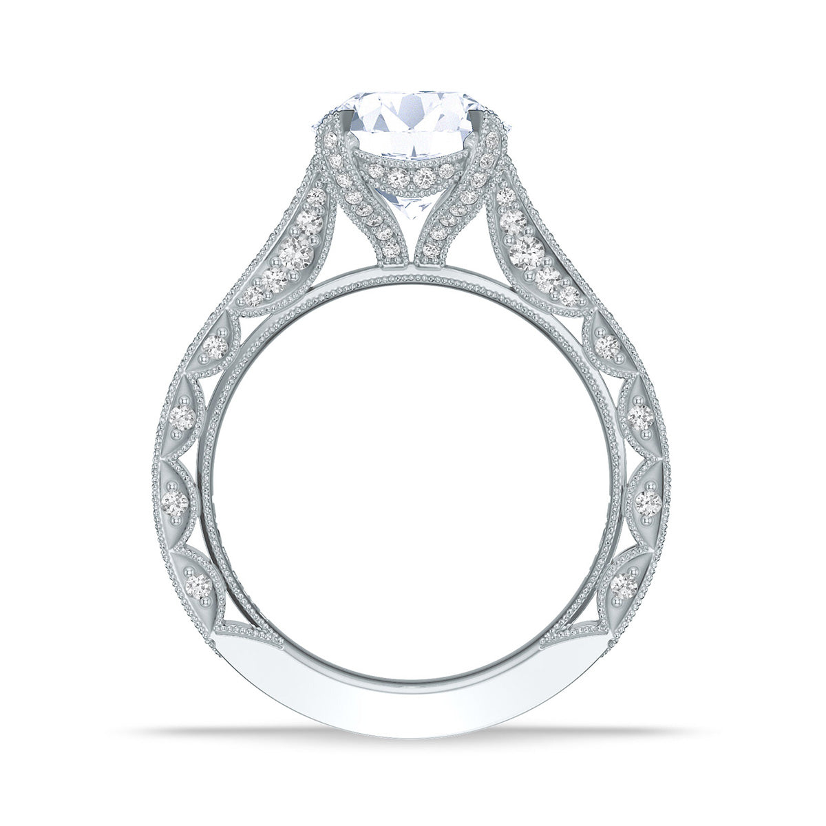 Tacori Classic Crescent Round Solitaire Engagement Ring