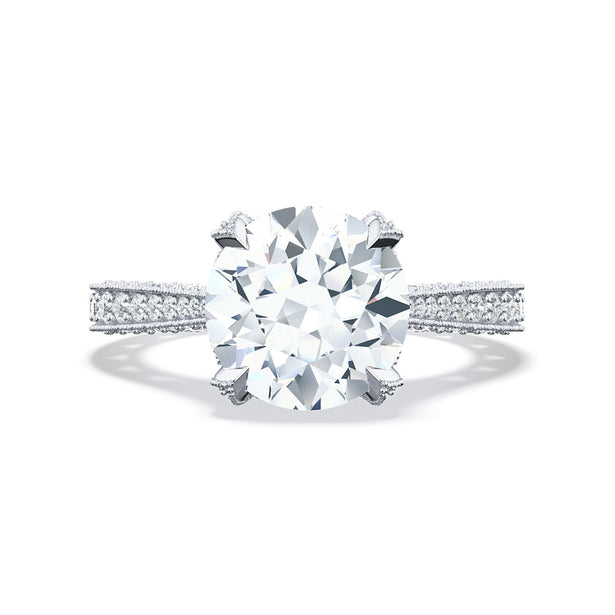 Tacori Classic Crescent Round Solitaire Engagement Ring