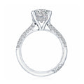 Tacori Halfway Diamond Oval Solitaire Engagement Ring