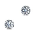 J'evar Certified Lotus Petals Diamond Stud Earrings