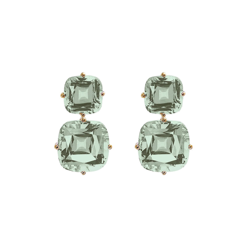 Goshwara Gossip Two Tier Prasiolite Earrings