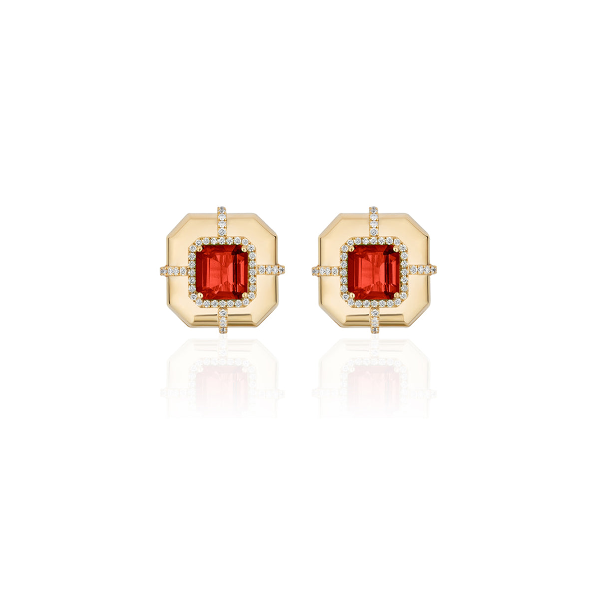 Goshwara Limited Edition Garnet Earrings